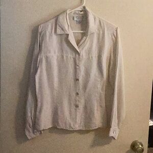 Long sleeve button down dress shirt with